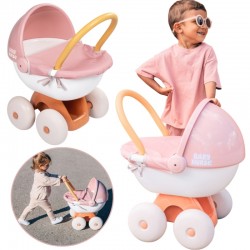 Vežimėlis su plastikiniu stogeliu SMOBY Baby Nurse Deep