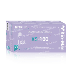 Vienkartinės Nitrilinės Pirštinės, Dydis XS, 100 vnt Pakuotė