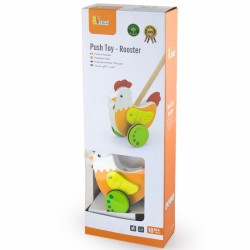 „Viga Toys“ vištos formos stumiamasis žaislas