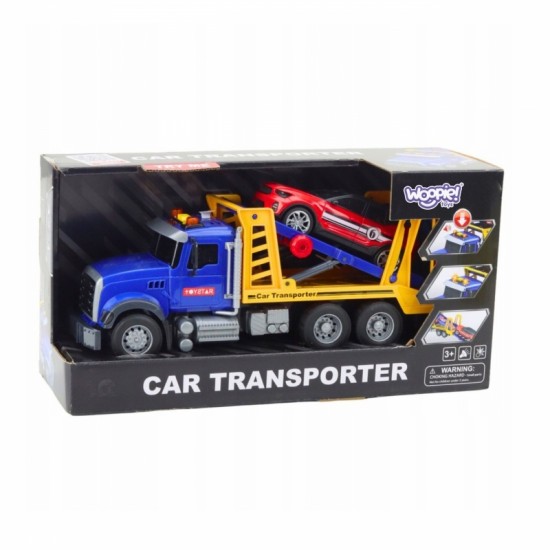 Vilkikas-transporteris su automobilio šviesomis ir garsu WOOPIE