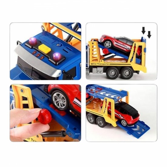 Vilkikas-transporteris su automobilio šviesomis ir garsu WOOPIE