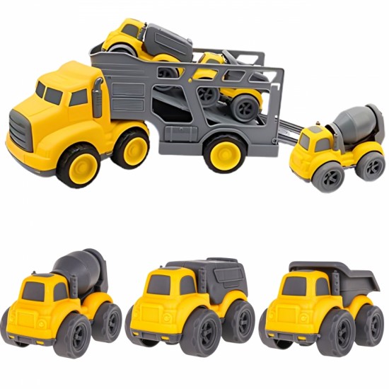Vilkiko 4 viename rinkinys statybinėms transporto priemonėms WOOPIE