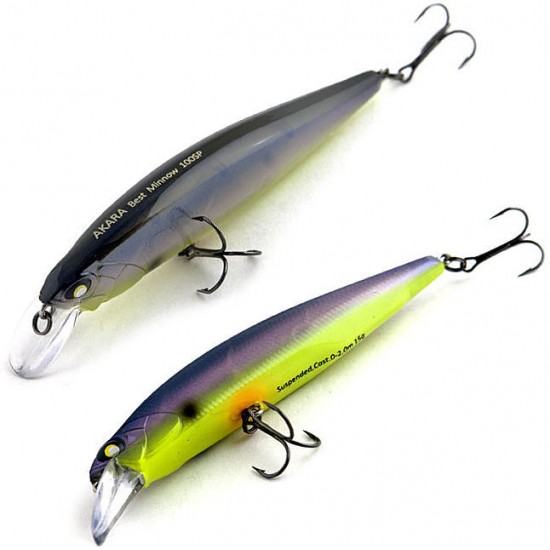 Vobleris AKARA Best Minnow BM100SP, Spalva A79, Svoris 15 g, Plūdrus Vobleris AKARA Best Minnow BM100SP, Spalva A79, Svoris 15 g, Plūdrus