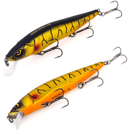 Vobleris AKARA Mullet 110F-A108 14g. Vobleris AKARA Mullet 110F-A108 14g.