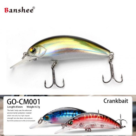 Vobleris Banshee Crankbait 45mm 4.7g GO-CM001 Copper, Plūdrus