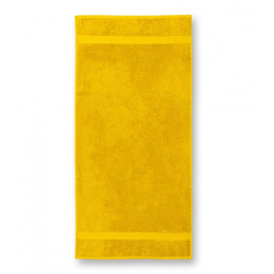 Vonios rankšluostis Malfini 903 yellow 50x100cm. Medvilnė 450 g.m2