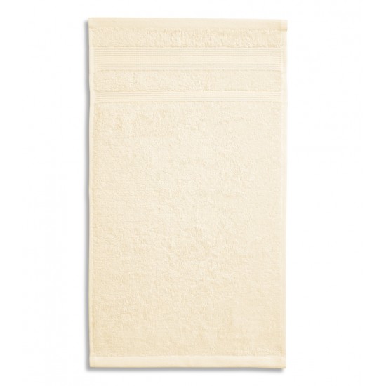 Vonios rankšluostis Malfini Organic almond 70x140cm. Ekologiškos medvilnės
