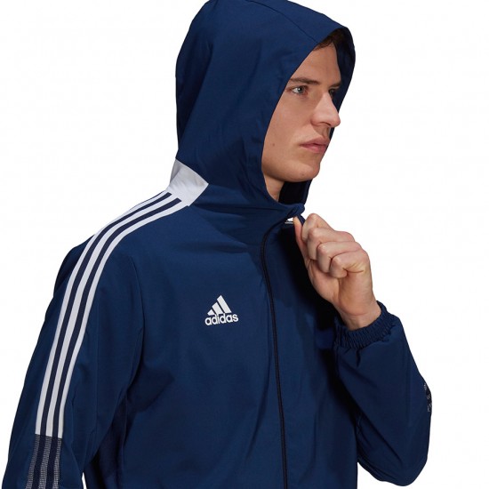 Vyriška Striukė Adidas Tiro 21 Windbreaker Tamsiai Mėlyna GP4962