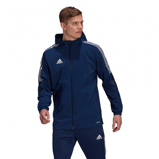 Vyriška Striukė Adidas Tiro 21 Windbreaker Tamsiai Mėlyna GP4962