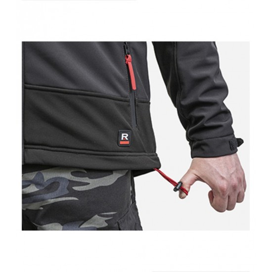 Vyriška žieminė softshell striukė RIMECK Vertex W55 Ebony Gray (Pilka)