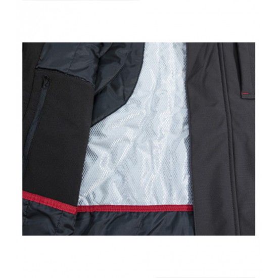 Vyriška žieminė softshell striukė RIMECK Vertex W55 Ebony Gray (Pilka)