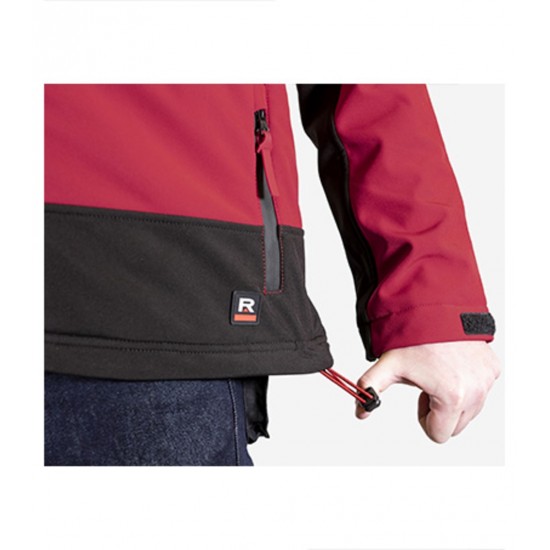 Vyriška žieminė softshell striukė RIMECK Vertex W55 Marlboro Red (Raudona)