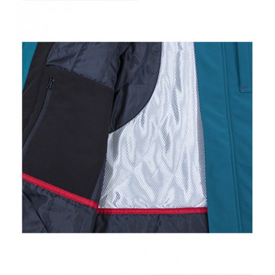 Vyriška žieminė softshell striukė RIMEX Vertex W55 Petrol Blue (Tamsiai mėlyna)