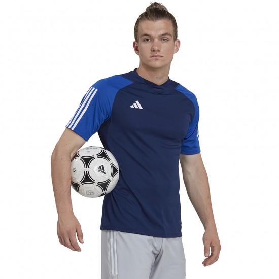 Vyriški Marškinėliai Adidas Tiro 23 Competition Jersey Tamsiai Mėlynas