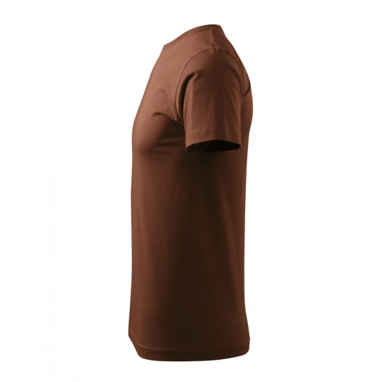 Vyriški Marškinėliai MALFINI Basic 129 Chocolate, 160g/m2