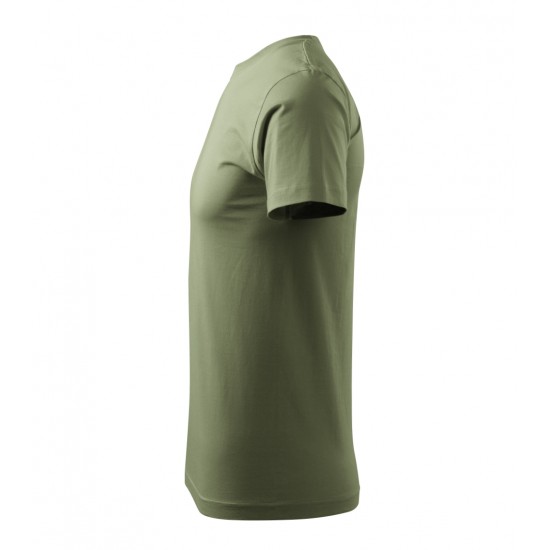 Vyriški Marškinėliai MALFINI Basic 129 Khaki, 160g/m2 Vyriški Marškinėliai MALFINI Basic 129 Khaki, 160g/m2