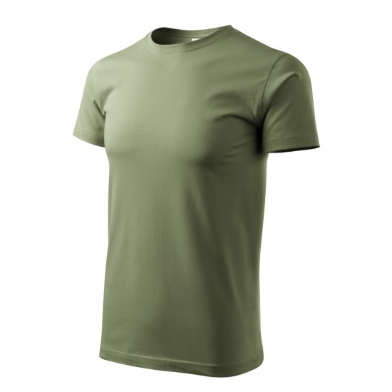 Vyriški Marškinėliai MALFINI Basic 129 Khaki, 160g/m2 Vyriški Marškinėliai MALFINI Basic 129 Khaki, 160g/m2