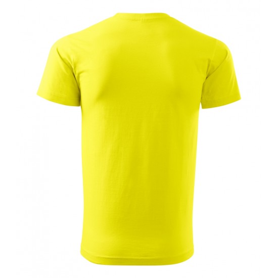 Vyriški Marškinėliai MALFINI Basic 129 Lemon, 160g/m2 Vyriški Marškinėliai MALFINI Basic 129 Lemon, 160g/m2