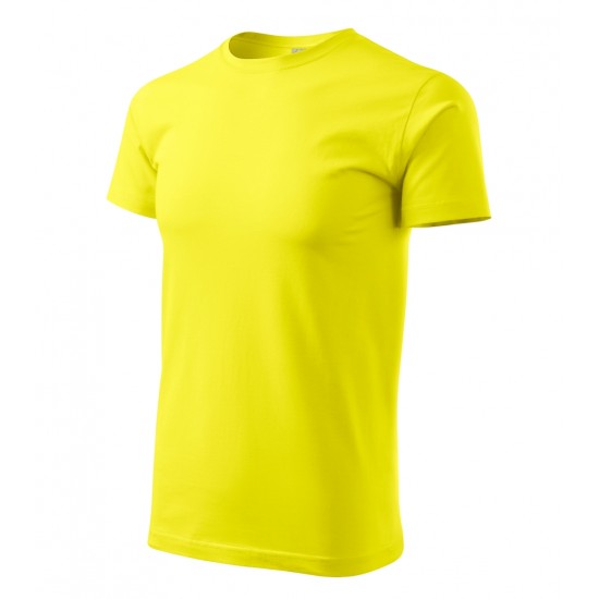 Vyriški Marškinėliai MALFINI Basic 129 Lemon, 160g/m2 Vyriški Marškinėliai MALFINI Basic 129 Lemon, 160g/m2