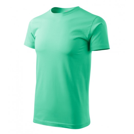 Vyriški Marškinėliai MALFINI Basic 129 Mint, 160g/m2 Vyriški Marškinėliai MALFINI Basic 129 Mint, 160g/m2