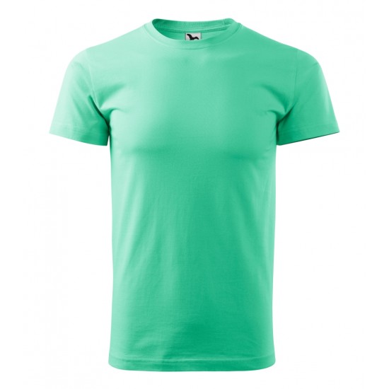 Vyriški Marškinėliai MALFINI Basic 129 Mint, 160g/m2 Vyriški Marškinėliai MALFINI Basic 129 Mint, 160g/m2