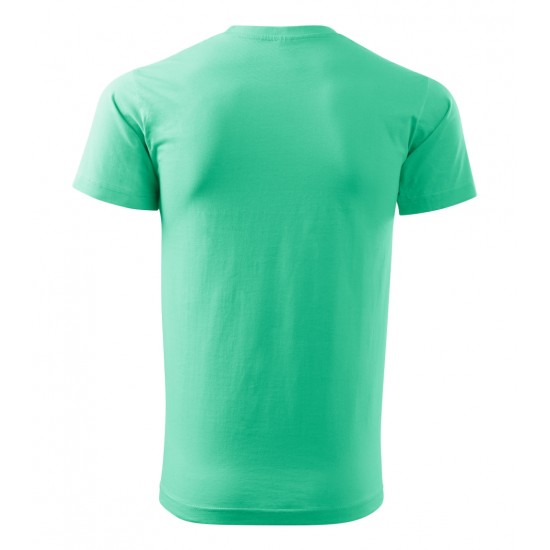 Vyriški Marškinėliai MALFINI Basic 129 Mint, 160g/m2 Vyriški Marškinėliai MALFINI Basic 129 Mint, 160g/m2