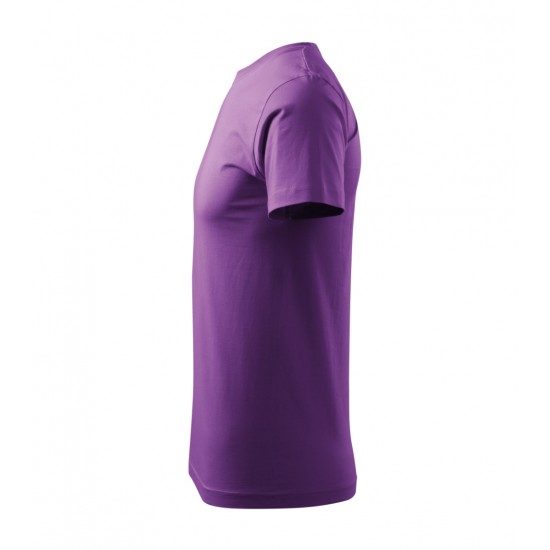 Vyriški Marškinėliai MALFINI Basic 129 Purple, 160g/m2 Vyriški Marškinėliai MALFINI Basic 129 Purple, 160g/m2
