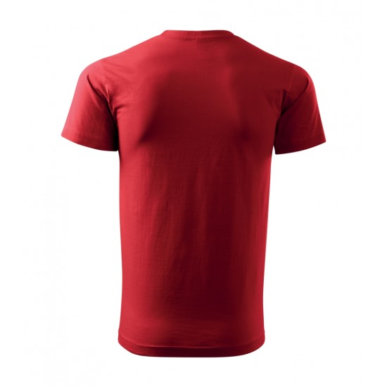 Vyriški Marškinėliai MALFINI Basic 129 Red, 160g/m2 Vyriški Marškinėliai MALFINI Basic 129 Red, 160g/m2