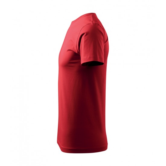 Vyriški Marškinėliai MALFINI Basic 129 Red, 160g/m2 Vyriški Marškinėliai MALFINI Basic 129 Red, 160g/m2