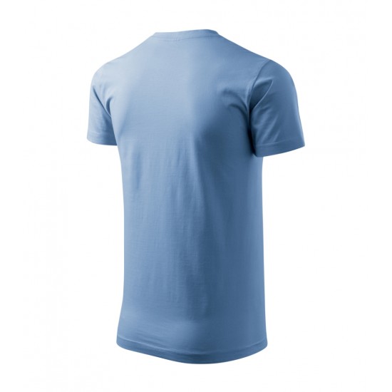 Vyriški Marškinėliai MALFINI Basic 129 Sky blue, 160g/m2 Vyriški Marškinėliai MALFINI Basic 129 Sky blue, 160g/m2