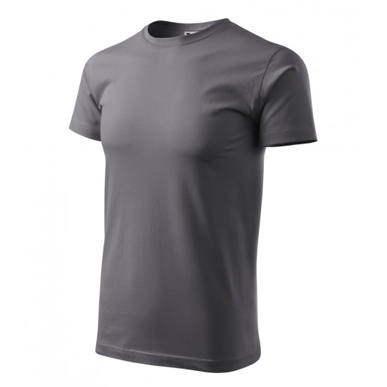 Vyriški Marškinėliai MALFINI Basic 129 Steel gray, 160g/m2 Vyriški Marškinėliai MALFINI Basic 129 Steel gray, 160g/m2