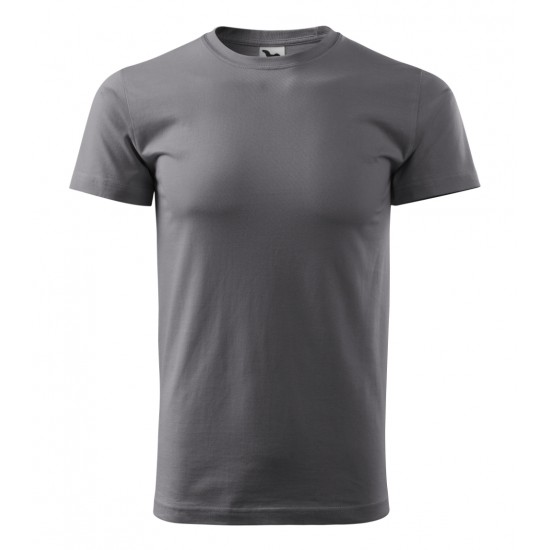 Vyriški Marškinėliai MALFINI Basic 129 Steel gray, 160g/m2 Vyriški Marškinėliai MALFINI Basic 129 Steel gray, 160g/m2