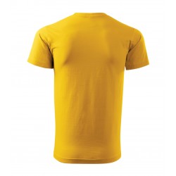 Vyriški Marškinėliai MALFINI Basic 129 Yellow, 160g/m2
