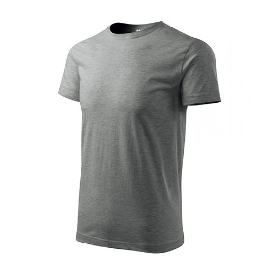 Vyriški Marškinėliai MALFINI Basic, Dark Gray Melange 160g/m2