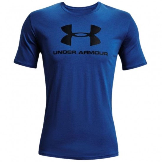 Vyriški Marškinėliai Under Armour Sportstyle Logo Mėlyni 1329590 432