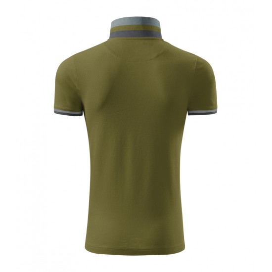 Vyriški Polo Marškinėliai MALFINI Collar Up Avocado green 215 g/m²