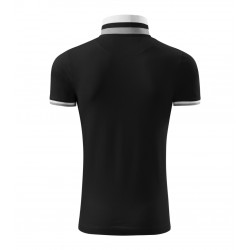 Vyriški Polo Marškinėliai MALFINI Collar Up Black 215 g/m²