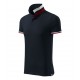 Vyriški Polo Marškinėliai MALFINI Collar Up Dark navy 215 g/m²