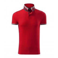 Vyriški Polo Marškinėliai MALFINI Collar Up Formula red 215 g/m²