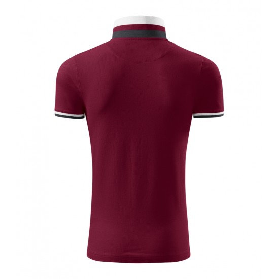 Vyriški Polo Marškinėliai MALFINI Collar Up Garnet 215 g/m²