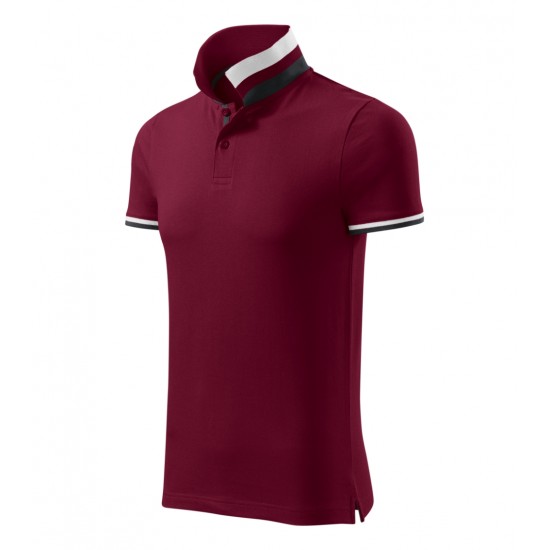 Vyriški Polo Marškinėliai MALFINI Collar Up Garnet 215 g/m²