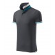 Vyriški Polo Marškinėliai MALFINI Collar Up Light anthracite 215 g/m²