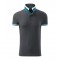 Vyriški Polo Marškinėliai MALFINI Collar Up Light anthracite 215 g/m²