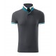 Vyriški Polo Marškinėliai MALFINI Collar Up Light anthracite 215 g/m²