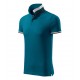 Vyriški Polo Marškinėliai MALFINI Collar Up Petrol blue 215 g/m²