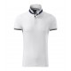 Vyriški Polo Marškinėliai MALFINI Collar Up White 215 g/m²