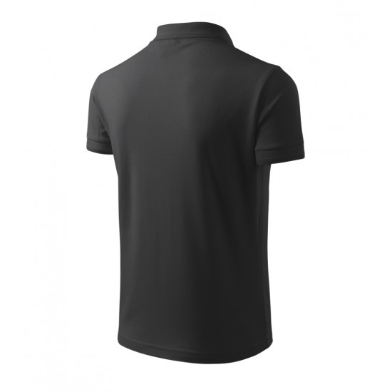 Vyriški Polo Marškinėliai PIQUE Anthracite melange, 200 g/m²