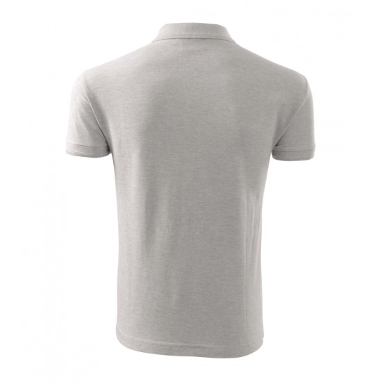 Vyriški Polo Marškinėliai PIQUE Ash melange, 200 g/m²