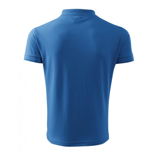 Vyriški Polo Marškinėliai PIQUE Azure blue, 200 g/m²