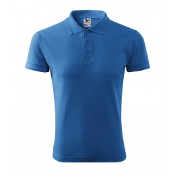 Vyriški Polo Marškinėliai PIQUE Azure blue, 200 g/m²